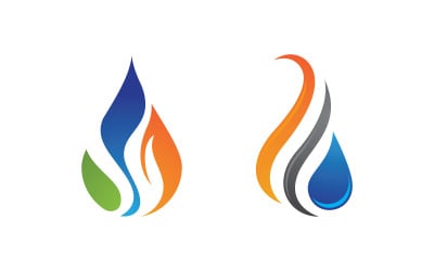 Flames Logo icon illustration vector design template vv.94
