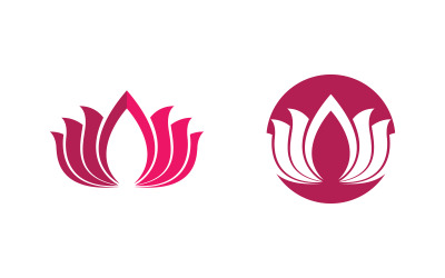 Lotus flower Logo Beauty Salon Cosmetic skincare vector icon design v.151