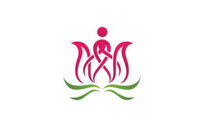 Lotus flower Logo Beauty Salon Cosmetic skincare vector icon design v.154