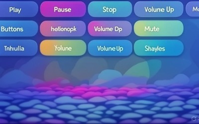 Buttons Menu Clicks Set for Websites and Games