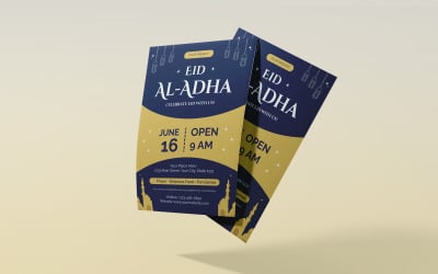 Eid Al-Adha Celebration Flyer Template 741