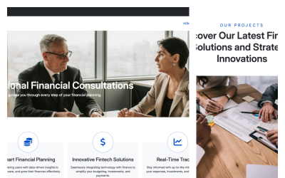 Finovia – Modello di sito web HTML Bootstrap moderno pronto all&amp;#39;uso per la finanza