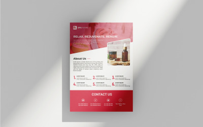 Flyer pour salon de beauté et spa créatif