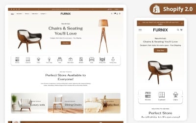 Furnix – Thème Shopify pour la décoration et le mobilier d&amp;#39;intérieur élégants | Shopify 2.0