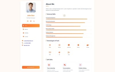 LuminaCV - Nowoczesne portfolio vCard | Responsywny szablon CV osobistego