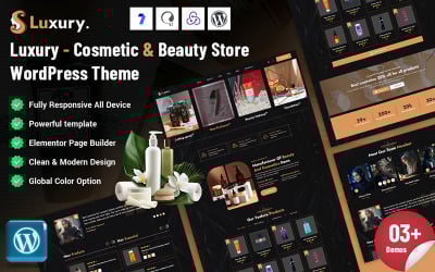 Luxury - Cosmetic &amp;amp; Beauty Store WordPress Theme