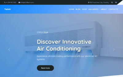 TishAir - Motyw WooCommerce dla klimatyzacji