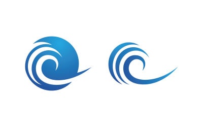 Water wave liquid vector Logo illustration design V1.188