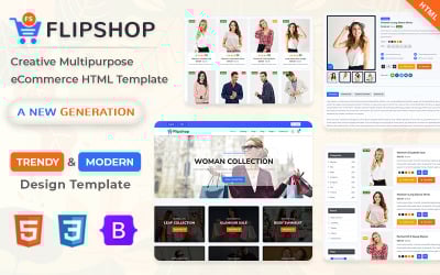 FlipShop - Creative eCommerce Html Template