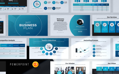 Modello di presentazione PowerPoint per piano aziendale