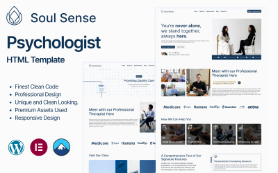Soul Sense - Psychologist, Therapy & Psychological Counseling WordPress Theme