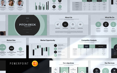 Szablon prezentacji biznesowej Pitch Deck