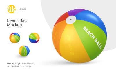 Beach Ball Mockup PSD Template