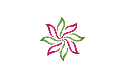 Beauty florist Nature vector icon design template v.6