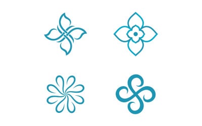 Beauty florist Nature vector icon design template v.7