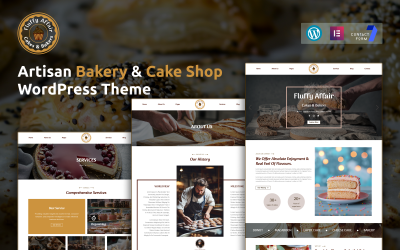 Fluffy Affair – 手工面包店和蛋糕店 WordPress 主题