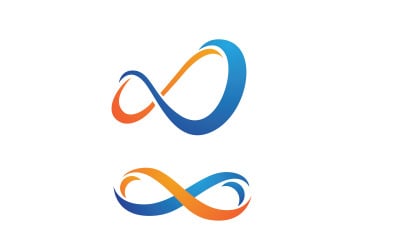 Infinity logo Design Vector icon illustration design template v.1