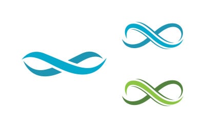 Infinity logo Design Vector icon illustration design template v.3