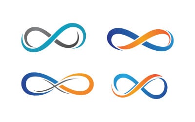 Infinity logo Design Vector icon illustration design template v.4