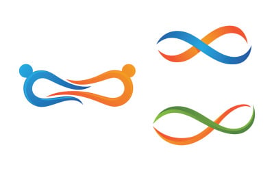 Infinity logo Design Vector icon illustration design template v.5