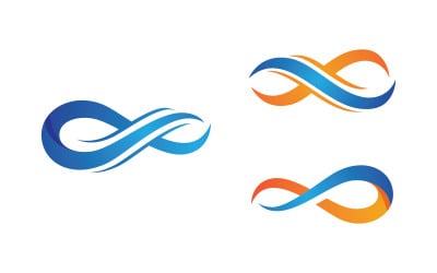 Infinity logo Design Vector icon illustration design template v.6