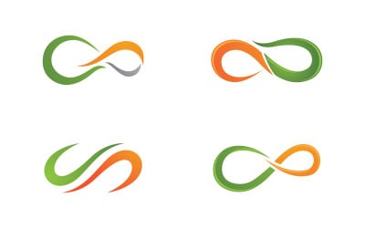 Infinity logo Design Vector icon illustration design template v.7