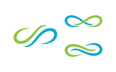 Infinity logo Design Vector icon illustration design template v.8