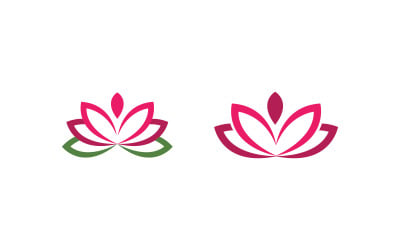 Lotus flower Logo Beauty Salon Cosmetic skincare vector icon design v.157