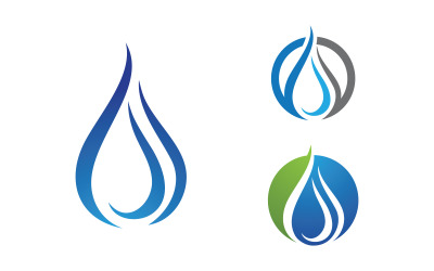 Water drop Plumbing Logo Template vector illustration v.132