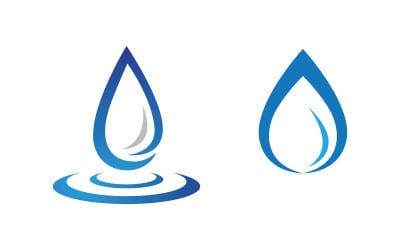 Water drop Plumbing Logo Template vector illustration v.135