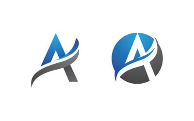 A Letter Business Concept design LogoTemplate v.87