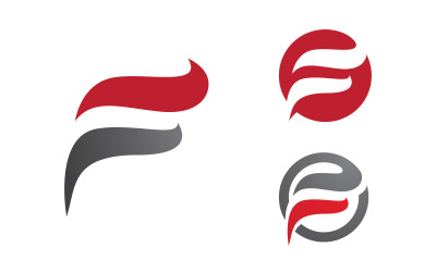 F Letter Logo icon illustration vector design template vv.1