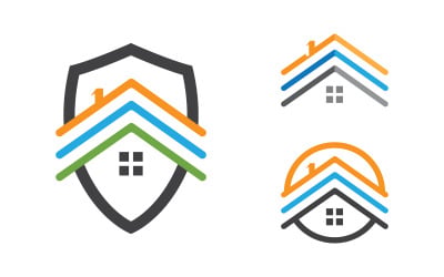 House Property concept icon logo template v.90