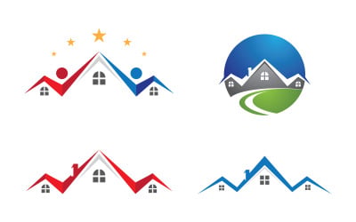House Property concept icon logo template v.92
