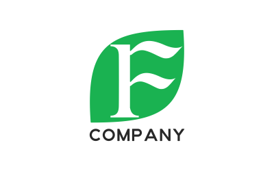F Letter Initials Logo Design Template