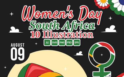 10 Women's Day in South Africa Illustration