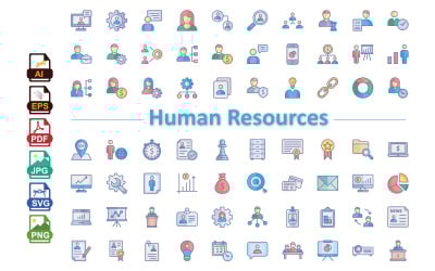 Top Human Resources Icons for Modern Workplaces | HR Icon Pack Preview