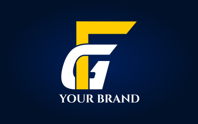 FG Letter Initials Logo Design Template