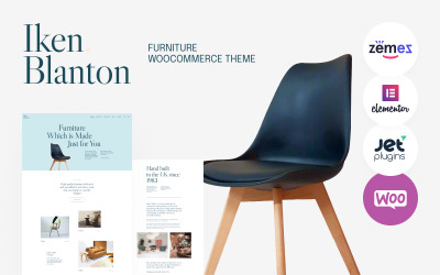 Айкен Блантон – тема WordPress для дизайну меблів та інтер’єру
