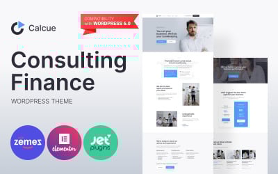Calcue - Thème WordPress pour site web de services de comptabilité et de conseil financier