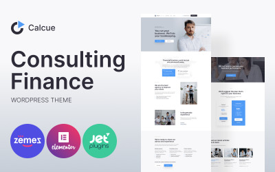Calcue - Тема WordPress для консалтингових фінансів