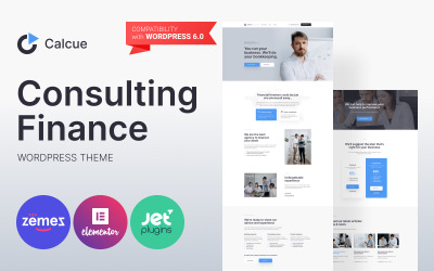 Calcue - WordPress-tema för konsultfinansiering