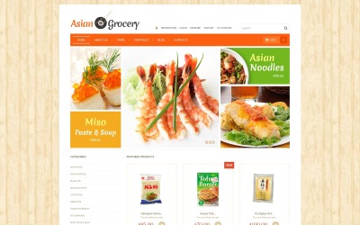 "Épicerie asiatique" thème WooCommerce adaptatif #52448