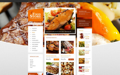 Food Store ZenCart-sjabloon