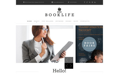 Modello di sito Web reattivo per la casa editrice