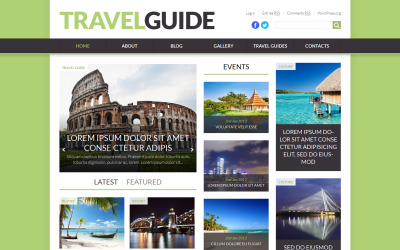Responsivt World Fashion News Portal WordPress-tema #52457