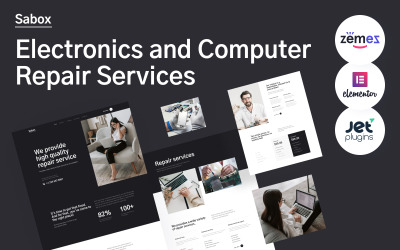 Sabox - Elektronikai és számítógép-javítási szolgáltatások WordPress sablon