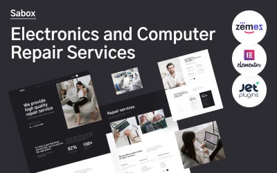 Sabox - Тема WordPress для сайтов, посвященных ремонту электроники и компьютеров.