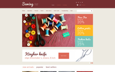 Sewing Store Theme PrestaShop