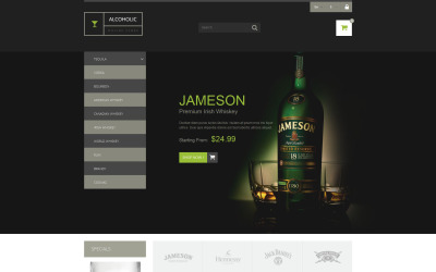 Tema PrestaShop Responsive #52428 "Selling Beverages"